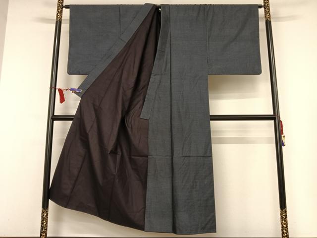 平和屋着物○男性 本場大島紬 アンサンブル 100亀甲 総詰め 正絹 逸品  