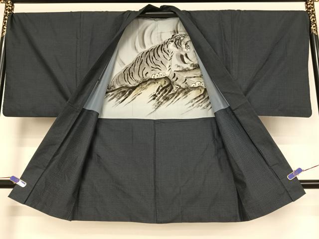 平和屋着物○男性 本場大島紬 アンサンブル 100亀甲 総詰め 正絹 逸品  