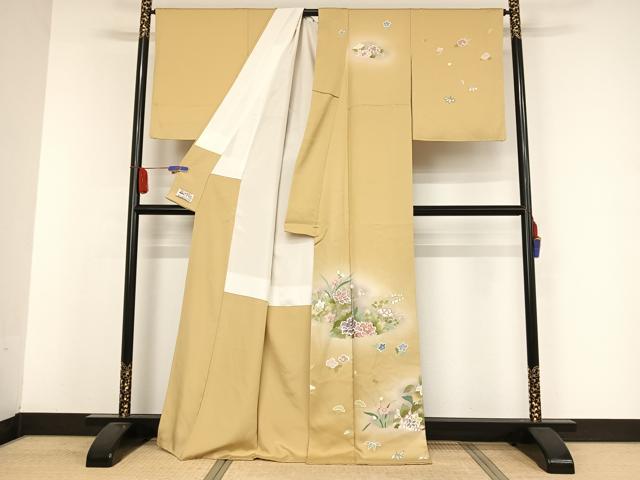 平和屋着物○訪問着 友禅 草花文 暈し染め 金銀彩 やまと誂 