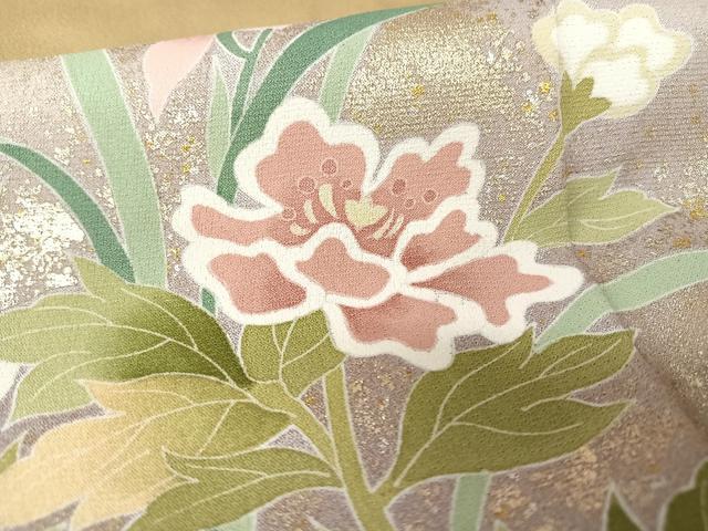 平和屋着物○訪問着 友禅 草花文 暈し染め 金銀彩 やまと誂 