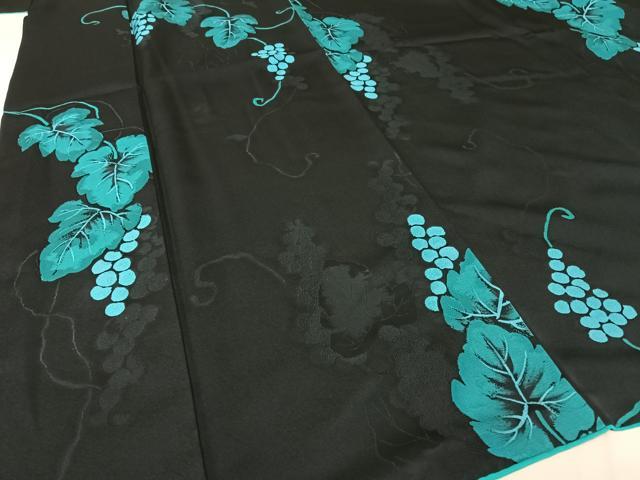 平和屋着物○上質な小紋 地紋起こし 葡萄蔦の葉文 正絹 逸品