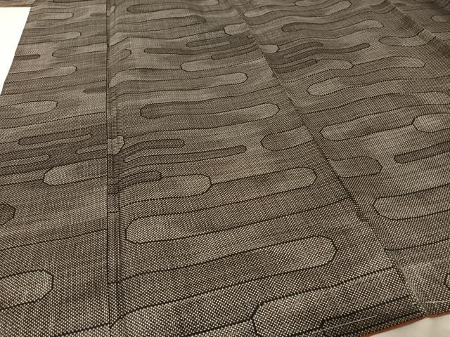 平和屋着物○本場大島紬 7マルキ 霞文 正絹 逸品 未使用 AAAW4146np