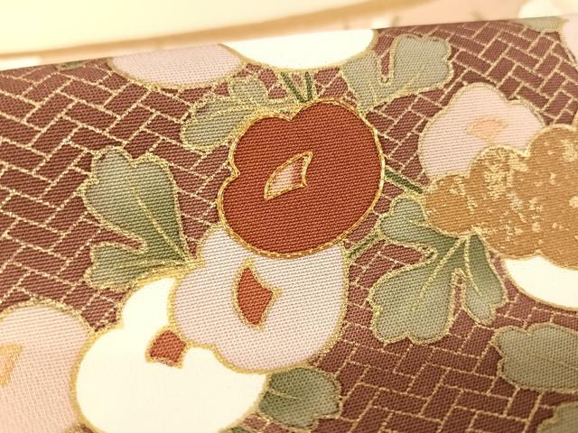 金彩　金駒刺繍　立涌　七宝　菱模様　付け下げ　着物　032a p 金彩 金駒刺繍 立涌 七宝 菱模様 付け下げ 着物 032a p - メルカリ