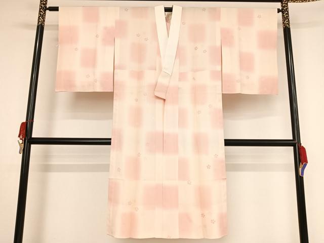 平和屋着物●長襦袢　無双仕立て　舞花文　暈し染め　やまと誂製　正絹　逸品　未使用　AAAW4206np