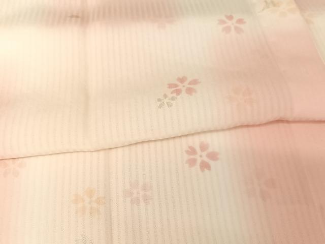 平和屋着物○長襦袢 無双仕立て 舞花文 暈し染め やまと誂製 正絹