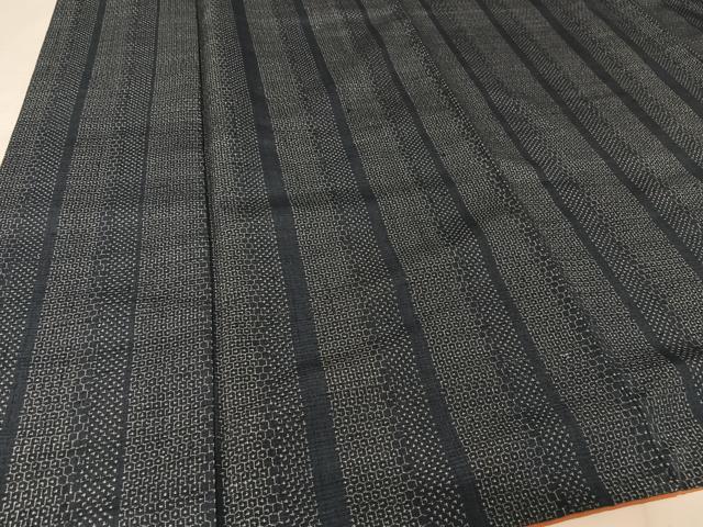 平和屋着物○結城紬 80亀甲 間道 やまと誂製 正絹 逸品 AAAW4232np