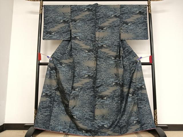 平和屋着物□極上 本場大島紬 9マルキ 枝菊文 逸品 CYAA2744s5