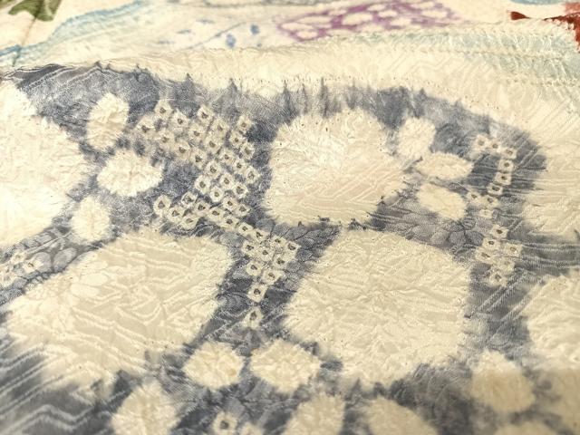 平和屋着物○名門 藤娘きぬたや・総絞り 振袖 流水草花文