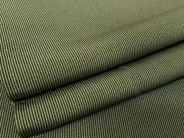 平和屋着物●江戸小紋　万筋　岩茶色×百入茶色　正絹　逸品　AAAW4261np