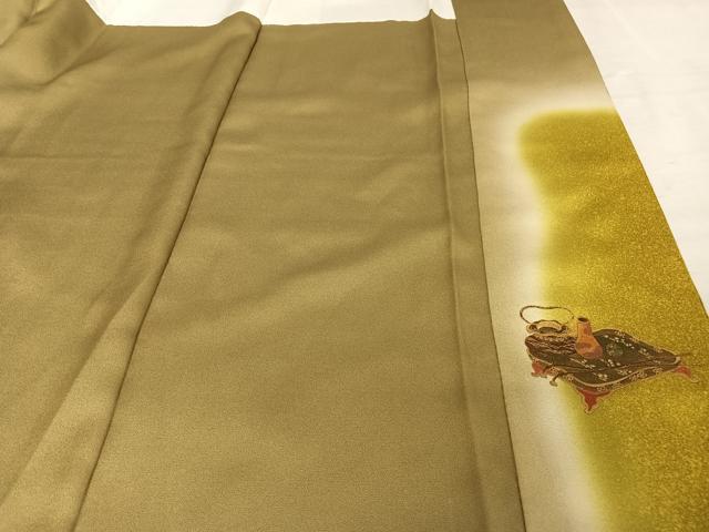 平和屋着物○漆工芸作家 金森一博 訪問着 人物文 暈し