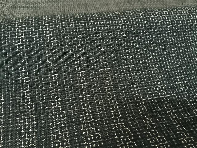 平和屋着物○訪問着 塩沢紬 110亀甲 正絹 逸品 AAAW4282np