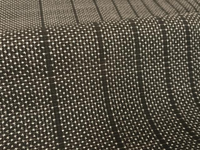 平和屋着物○本場大島紬 純泥染 手織 一元絣 縞 こしま大島紬