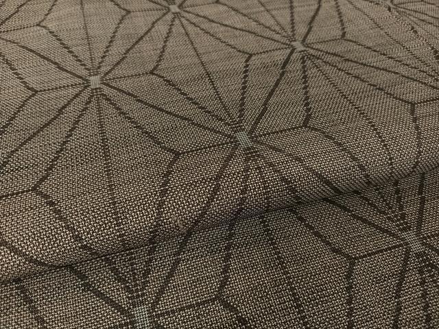 平和屋着物▽紅花紬 米沢 単衣 霞文 正絹 逸品 AAAW7890fy