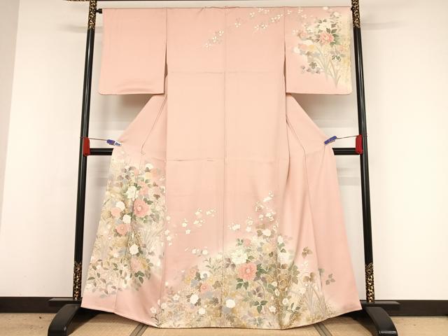 平和屋着物□本場大島紬 7マルキ 枝花文 正絹 逸品 CAAU0422ev 平和屋