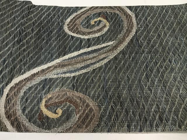 平和屋着物○太鼓柄袋帯 流水文 金糸 正絹 逸品 AAAW4321np