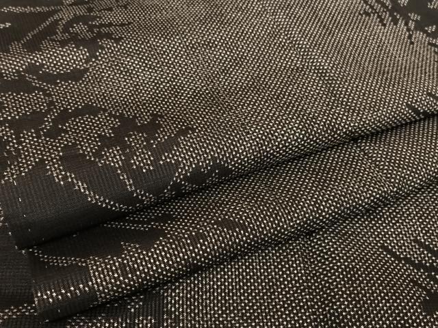 平和屋着物●本場大島紬　一元絣　草木シルエット　正絹　逸品　未使用　AAAW4357np