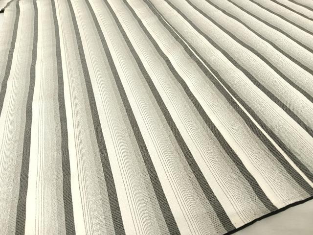 平和屋着物○本塩沢 縞 正絹 逸品 AAAW4373np