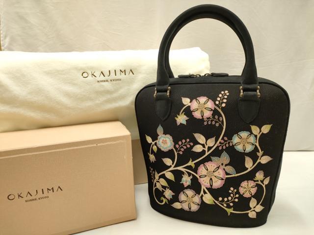 平和屋着物○岡重謹製 OKAJIMA 和装小物 和装バッグ ハンドバッグ 更紗