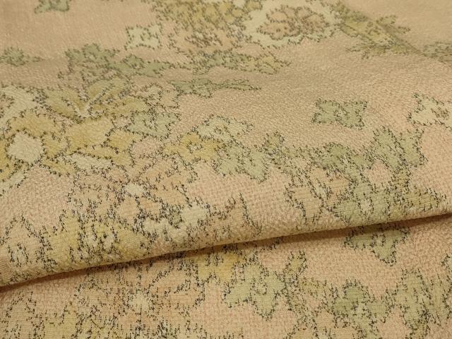 平和屋着物▽小紋 単衣 草花文 AAAW5164jd