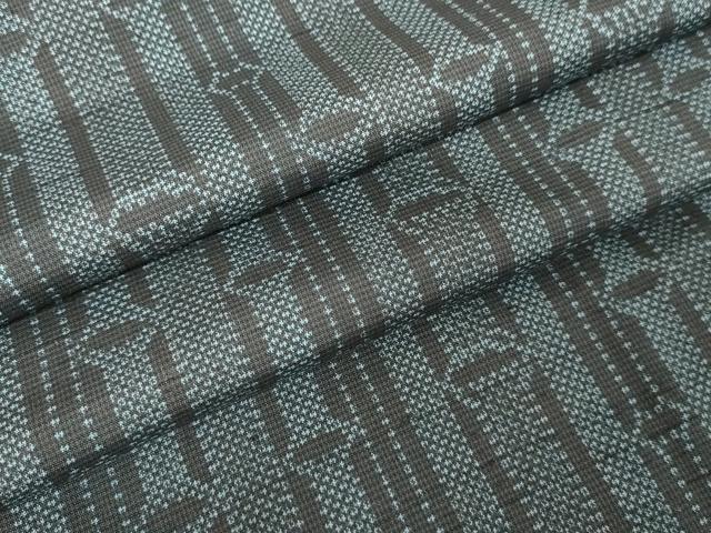 平和屋着物●上質な紬　竹間道　正絹　逸品　AAAW5225br