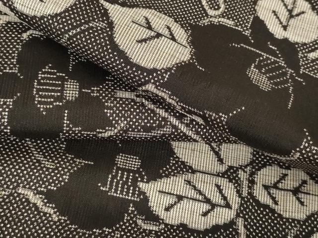 平和屋着物●本場大島紬　一元7マルキ　総絣　枝椿　正絹　逸品　AAAW5236br