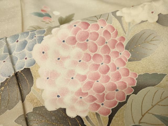 平和屋着物○京友禅の第一人者 松井青々 訪問着 草花