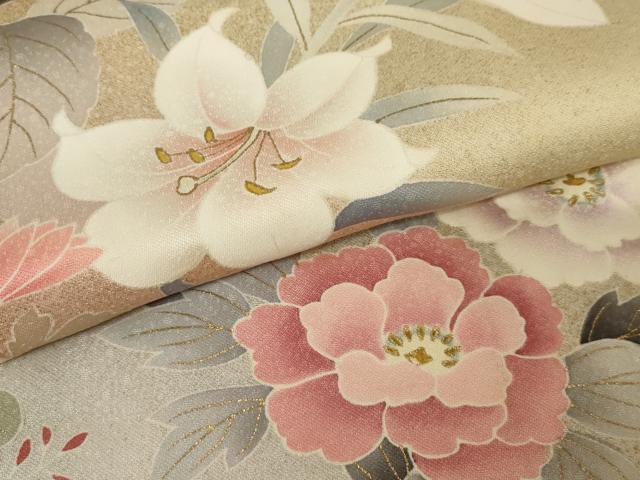 平和屋着物○京友禅の第一人者 松井青々 訪問着 草花