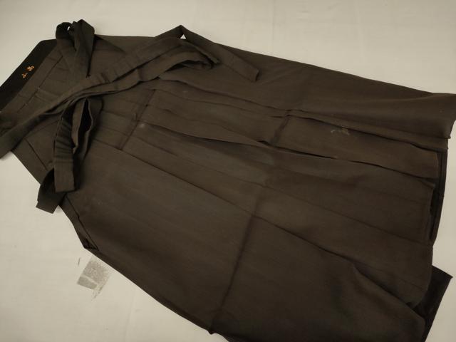 平和屋着物●男性　馬乗り袴　縞　正絹　逸品　AAAW5239br