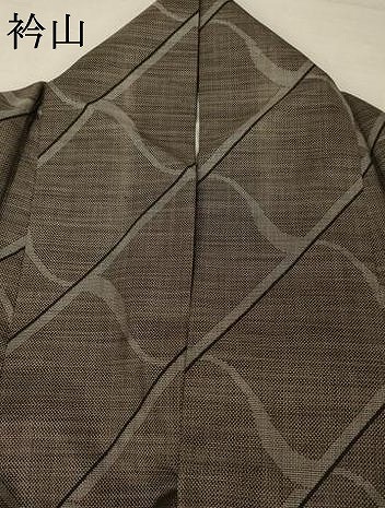 平和屋着物○本場大島紬 カタス9マルキ 斜縞 正絹 逸品 AAAW5253br