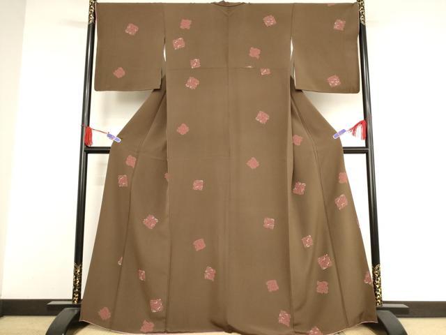 平和屋着物○上質な小紋 箔散らし文 さが美扱い 正絹 逸品 DAAV4891ud