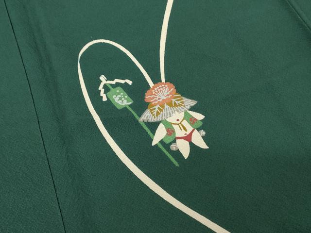 平和屋着物○世界的人形師 辻村寿三郎 ジュサブロー 訪問着 うさぎ 兎