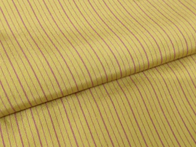 平和屋着物●長襦袢　無双仕立て　縞　正絹　逸品　AAAW5276br