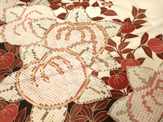 平和屋着物○豪華振袖 鹿の子橘文 金彩 そごう扱い 正絹 逸品 AAAW5277br