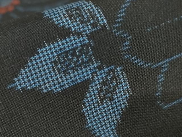 平和屋着物○本場村山大島紬 花尽くし 正絹 逸品 未使用 AAAW5297br