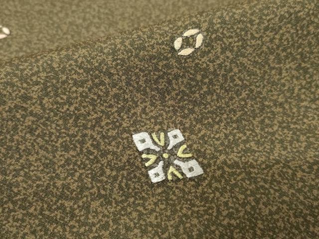 平和屋着物○上質な小紋 刺繍 吉祥文 正絹 逸品 AAAW5303br