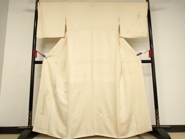 平和屋着物●訪問着　刺繍　正倉院花唐草文　金銀糸　正絹　逸品　AAAW5304br