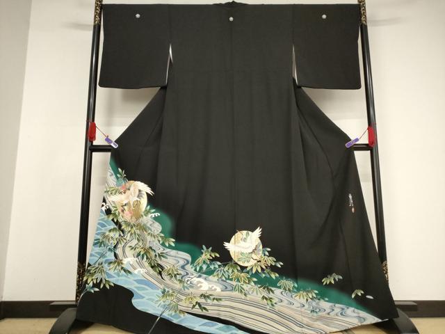 平和屋着物○本場縞大島紬 横段文 正絹 逸品 AABA4319ph