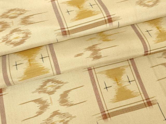 平和屋着物●本場琉球絣　紬　正絹　逸品　AAAW5326br