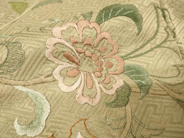 平和屋着物○訪問着 中国三大刺繍 相良刺繍 総刺繍 絞り 霞