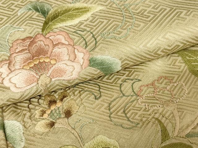 平和屋着物○訪問着 中国三大刺繍 相良刺繍 総刺繍 絞り 霞