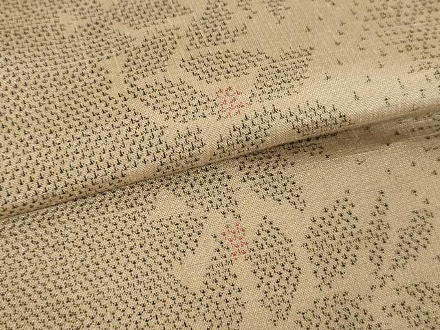 平和屋着物□極上 ぜんまい紬 間道 桑染色地 逸品 未使用 CZAA4213s5