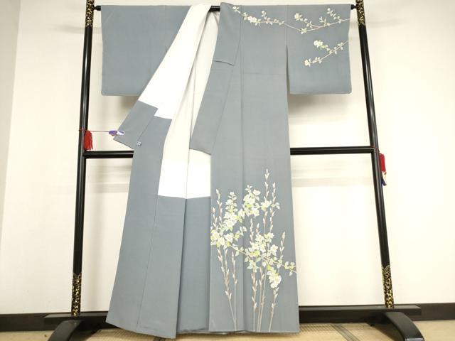 平和屋着物○本加賀友禅作家 星野高志 訪問着 枝花文 正絹