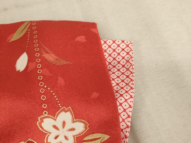 平和屋着物∵女の子 十三参り 子供 駒刺繍 流水花手毬文 暈