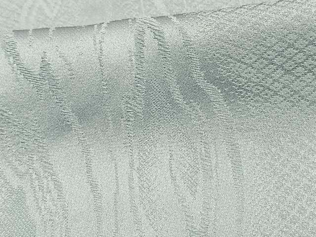 平和屋着物▽上質な色無地 単衣 杢目地紋 水色 正絹 逸品