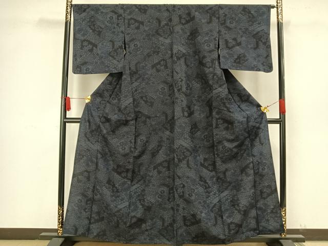 平和屋着物▽結城紬　単衣　亀甲花文　正絹　逸品　AAAW7574fy 平和屋着物▽結城紬 単衣 亀甲花文 正絹 逸品 AAAW7574fyの通販はau