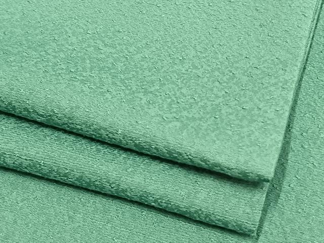 平和屋着物▽上質な色無地　単衣　青磁色　正絹　逸品　AAAW7582fy