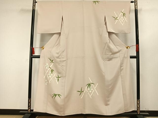 平和屋着物○染師 久保伊知郎 訪問着 江戸小紋 立涌花文