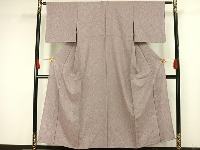 平和屋着物▽上質な小紋 単衣 花づくし 正絹 逸品 AAAW7692fy