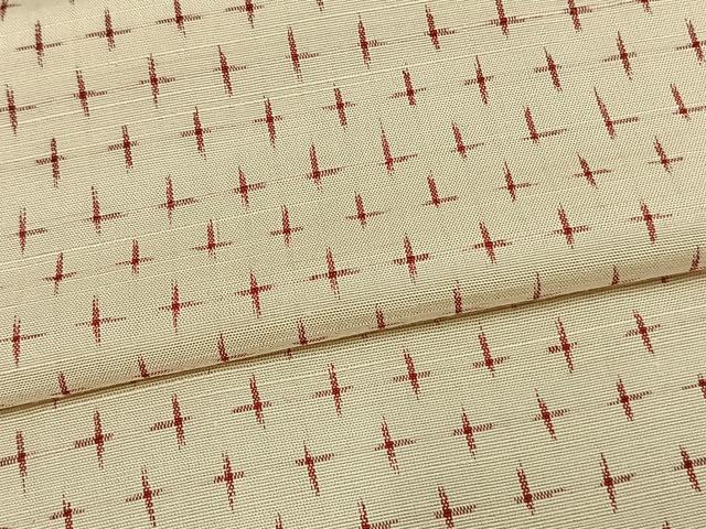 平和屋着物▽上質な紬 単衣 十字絣 正絹 逸品 未使用 AAAW7703fyの通販