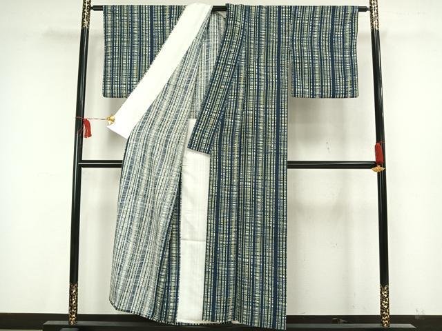 縞柄小紋・単衣・単品・正絹 0ae5d3f4da722fddedf678487903b1